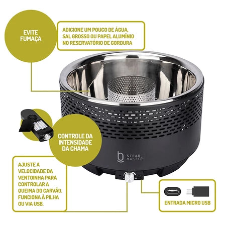 Churrasqueira Portátil Multifuncional
