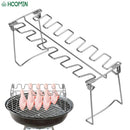 Churrasco carne frango asa perna grill churrasco cozinhar rack antiaderente aço inoxidável baqueta forno torrador suporte
