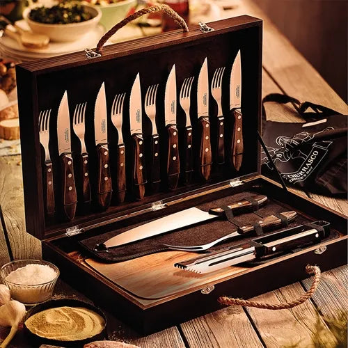 Kit de Utensílios Premium para Churrasco