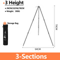 Tripé de Alumínio para Fogueira e Churrasco