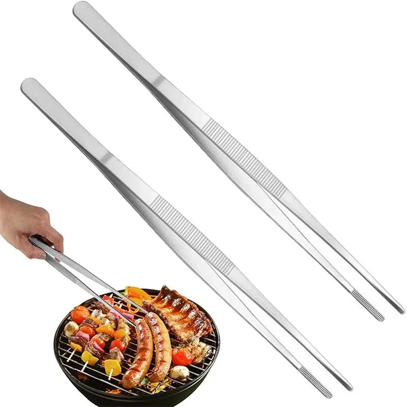 Pinça multifuncional para churrasco, pinça para comida, clipe para alimentos, utensílios de cozinha, aço inoxidável, pinça para churrasco, buffet, ferramenta para churrasco