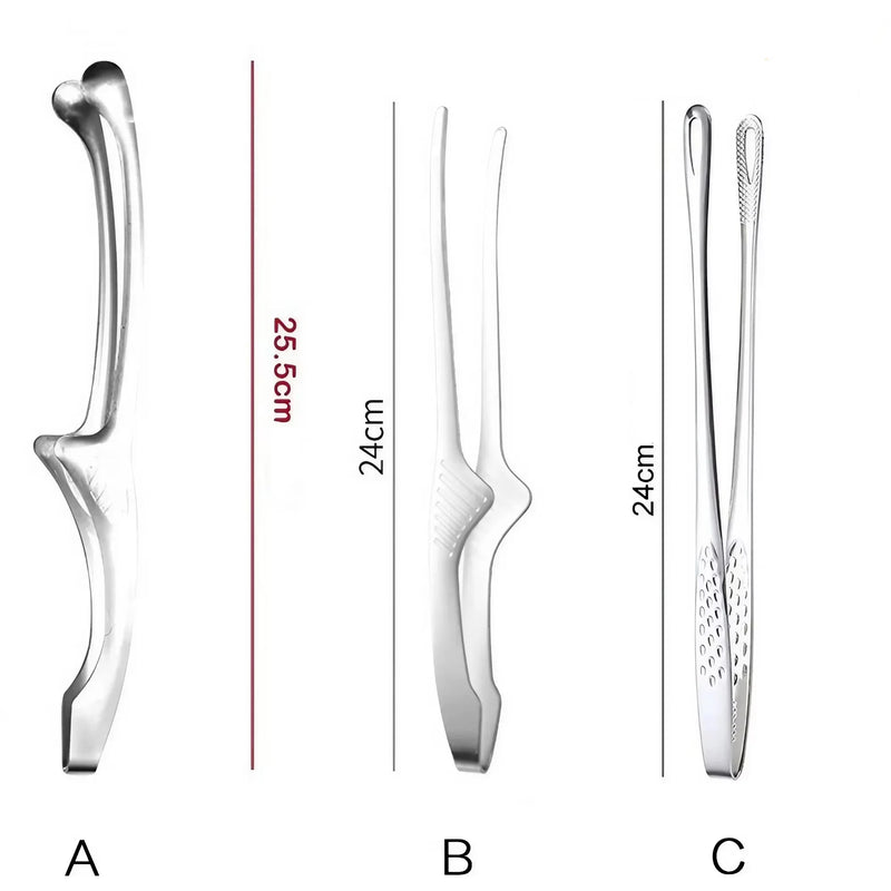 Pinça de Cozinha Inox para Churrasco