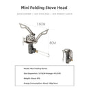 Mountainhiker acampamento turista queimador grande potência mini fogão a gás panelas dobrável portátil ao ar livre piquenique churrasco forno de sobrevivência