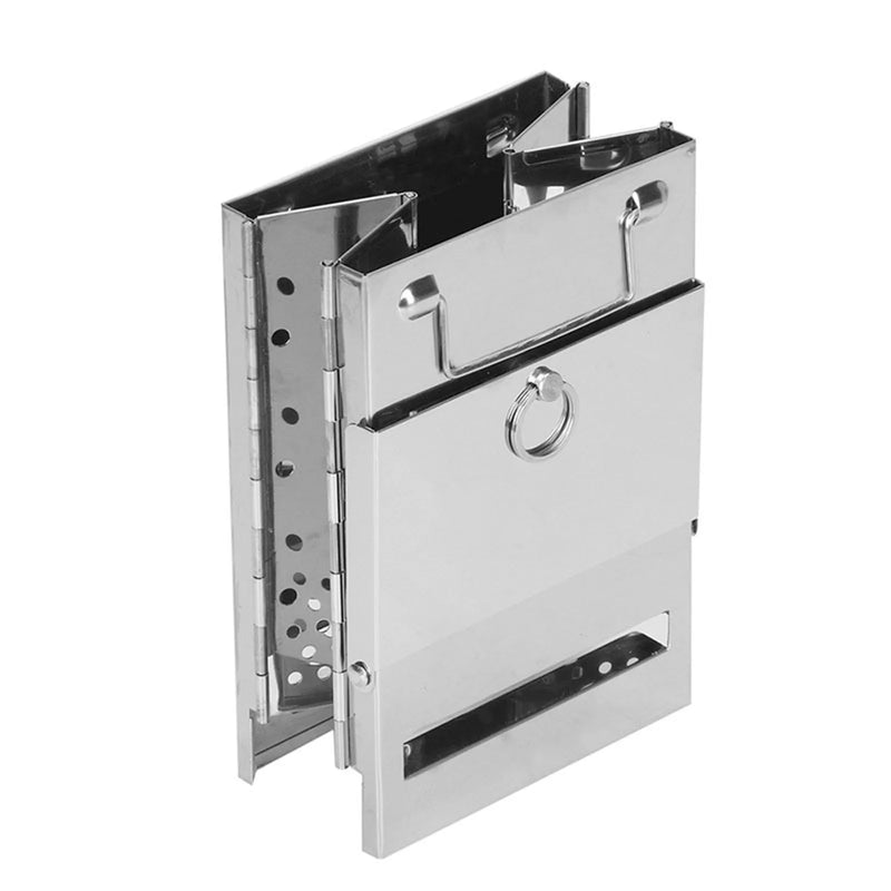 Fogão a Lenha Portátil Dobrável Inox