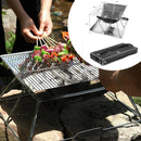 Churrasqueira Portátil Dobrável Inox 34x35cm