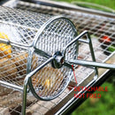 Cesta Rotativa Inox para Churrasco