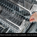 Cesta de churrasco de aço inoxidável rolando grelhar cesta de malha de arame cilindro grill cesta portátil redonda acampamento ao ar livre rack churrasco