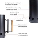 Balde de faísca balde de carvão ignição de carvão balde de carvão fogão de churrasco ignição ao ar livre fogão de churrasco cilindro de ignição