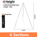 Tripé de Alumínio para Fogueira e Churrasco