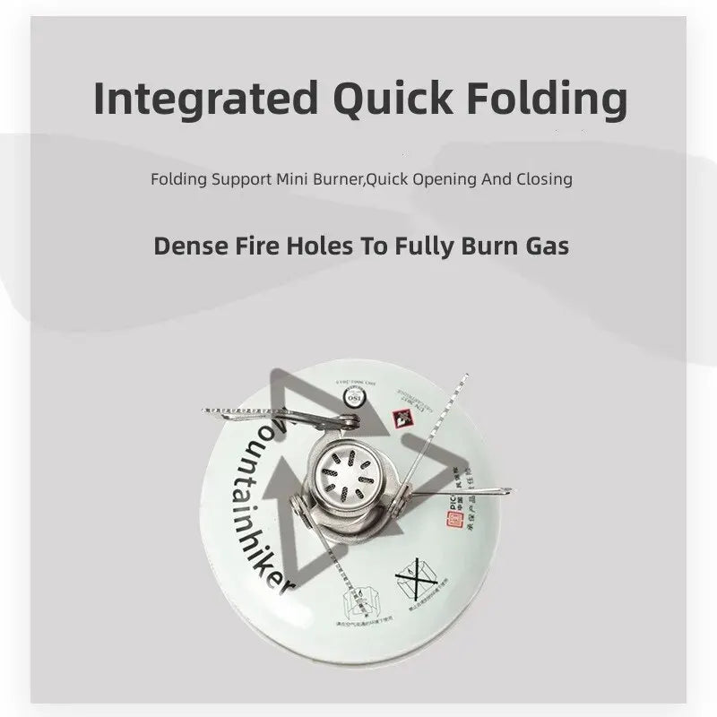 Mountainhiker acampamento turista queimador grande potência mini fogão a gás panelas dobrável portátil ao ar livre piquenique churrasco forno de sobrevivência