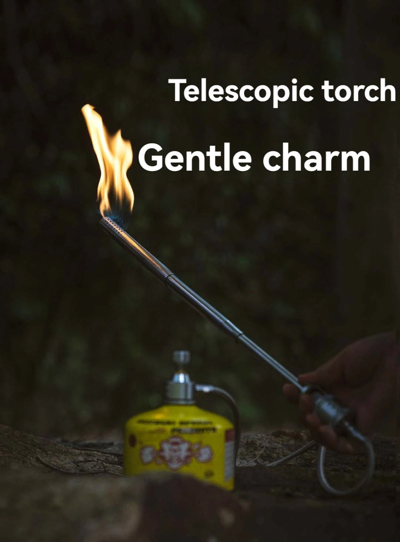 Pistola pulverizadora de tocha CAMPINGMOON XD-6-NE para acampamento ao ar livre, piquenique, fabricação de fogo, pistola pulverizadora de aço inoxidável de carbono com ponto de churrasco