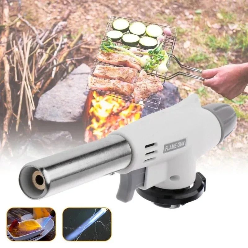 Pistola de chama portátil multifuncional, queimador de tocha para churrasco, acampamento, sobremesas, solda, ferramenta de aquecimento de cozinha, fl doméstico