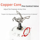 Mountainhiker acampamento turista queimador grande potência mini fogão a gás panelas dobrável portátil ao ar livre piquenique churrasco forno de sobrevivência